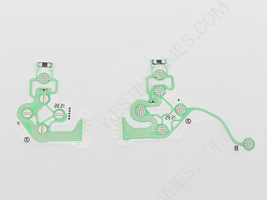 Original New 2 Set Separated Conductive Film Keypad Flex Ribbon Cable Parts for PS4 Controller - Image 2