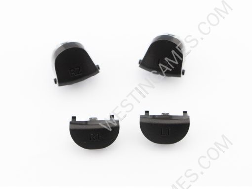 Replacement R1L1 + R2L2 Trigger Buttons 2Pcs Set for PS4 Slim/Pro JDM-040 Controller