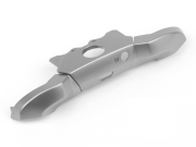 Replacement lb rb Trigger Button with Middle Piece for XBOX ONE Elite Controller - Silver 02