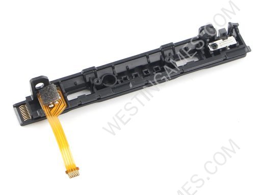 Original Left Plastic Rail Assembly with Flex Cable Replacement for NS Switch Joy-con