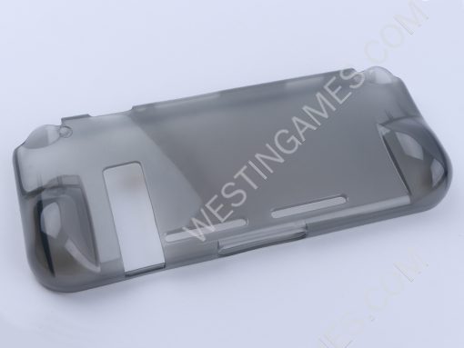 Comfortable Soft TPU Grip Case and Ergonomic Shock-Absorption Cover for NS Switch - Clear Black