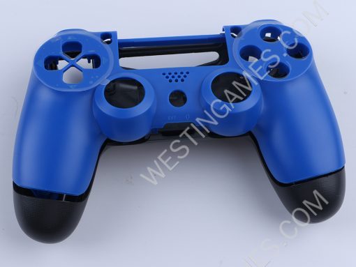 Replacement Top and Bottom Housing Shell Case for Playstation 4 PS4 Controller - Matt Blue (OEM A)