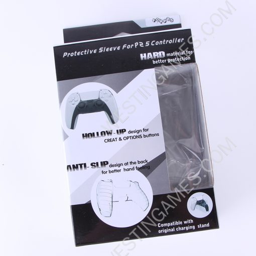 Thin Transparent Crystal Protecting Cover Case Support Charging Dock for PS5 Controller