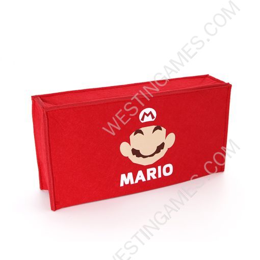 Red Protective Dust Prevent Cover Sleeve for Switch and Oled Console - Mario