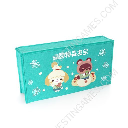 Green Protective Dust Prevent Cover Sleeve for Switch and Oled Console - Animal Crossing