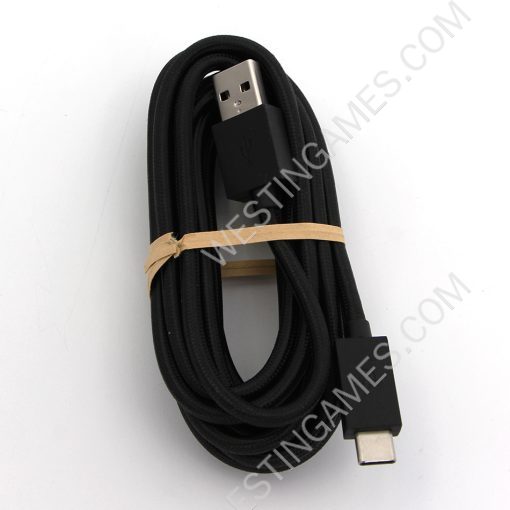 9.2Ft Long Braided Type-c USB 3.0 Data Sync Charger Cable Cord For PS5 Elite Controller