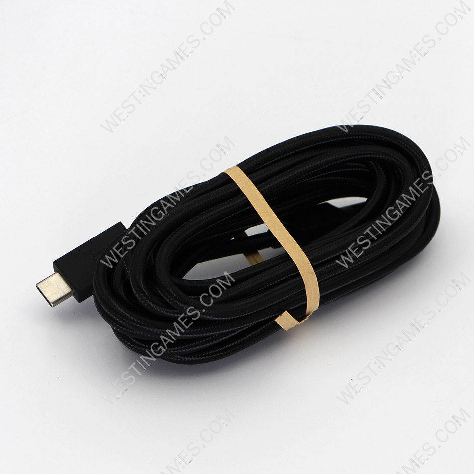 9.2Ft Long Braided Type-c USB 3.0 Data Sync Charger Cable Cord For PS5 Elite Controller - Image 2