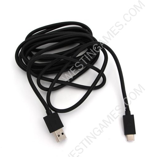9.2Ft Long Braided Type-c USB 3.0 Data Sync Charger Cable Cord For PS5 Elite Controller - Image 5