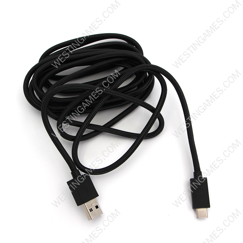 9.2Ft Long Braided Type-c USB 3.0 Data Sync Charger Cable Cord For PS5 Elite Controller - Image 5
