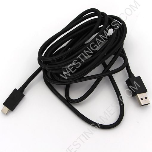 9.2Ft Long Braided Type-c USB 3.0 Data Sync Charger Cable Cord For PS5 Elite Controller - Image 6