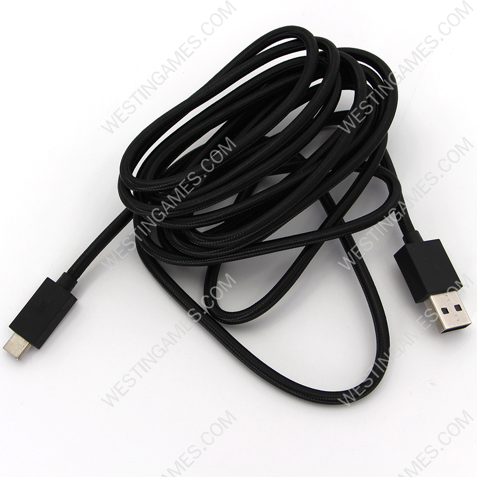 9.2Ft Long Braided Type-c USB 3.0 Data Sync Charger Cable Cord For PS5 Elite Controller - Image 6