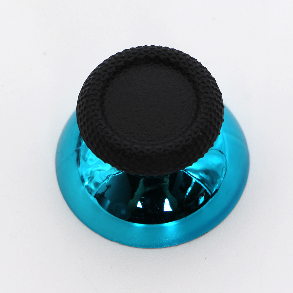Mirror Chrome 3D Analog Top Cover Shell Thumb Stick Cap for PS5 Controller- Light Blue