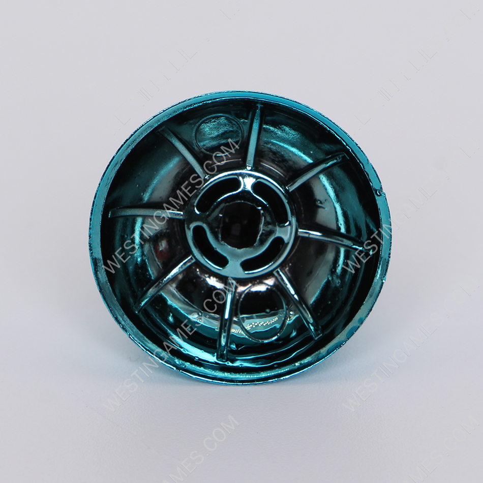 Mirror Chrome 3D Analog Top Cover Shell Thumb Stick Cap for PS5 Controller- Light Blue - Image 2