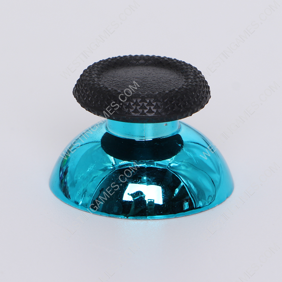 Mirror Chrome 3D Analog Top Cover Shell Thumb Stick Cap for PS5 Controller- Light Blue - Image 3