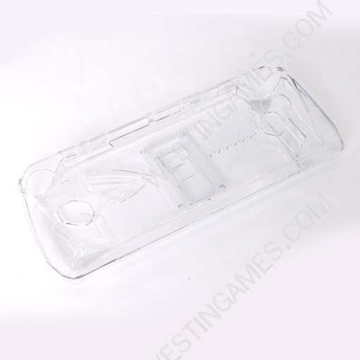 Transparent Crystal Protecting Cover Case with Stand for ROG Ally - Clear White