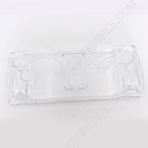 Transparent Crystal Protecting Cover Case with Stand for ROG Ally - Clear White - Image 3