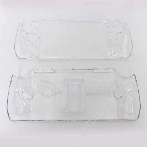 Transparent Crystal Protecting Cover Case with Stand for ROG Ally - Clear White - Image 4