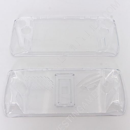 Transparent Crystal Protecting Cover Case with Stand for ROG Ally - Clear White - Image 5
