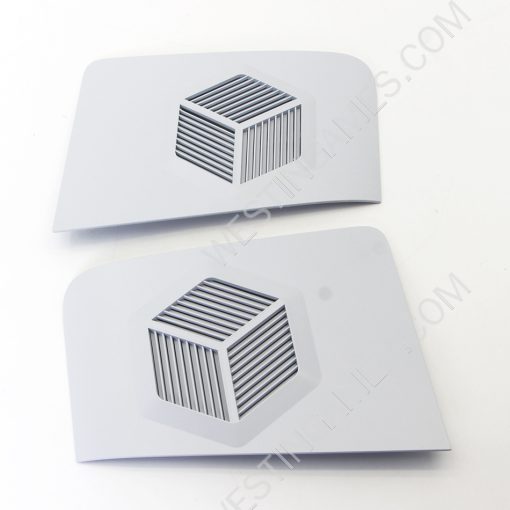 Replacement Top Cover Case with Vented Diamond Design for Playstation 5 PS5 Slim - Matt White - Image 2