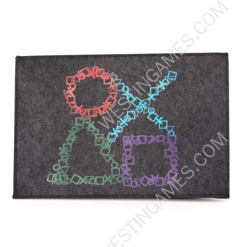 Horizontal Black Protective Dust Prevent Cover Sleeve for PS5 Console - BIg PS Logo
