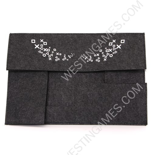 Horizontal Black Protective Dust Prevent Cover Sleeve for PS5 Console - BIg PS Logo - Image 2