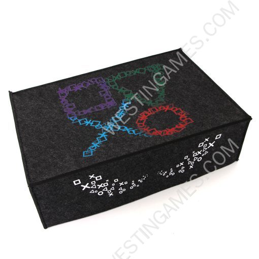 Horizontal Black Protective Dust Prevent Cover Sleeve for PS5 Console - BIg PS Logo - Image 4