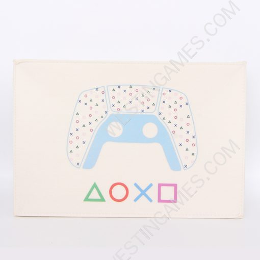 Horizontal White Protective Dust Prevent Cover Sleeve for PS5 Console - PS Logo