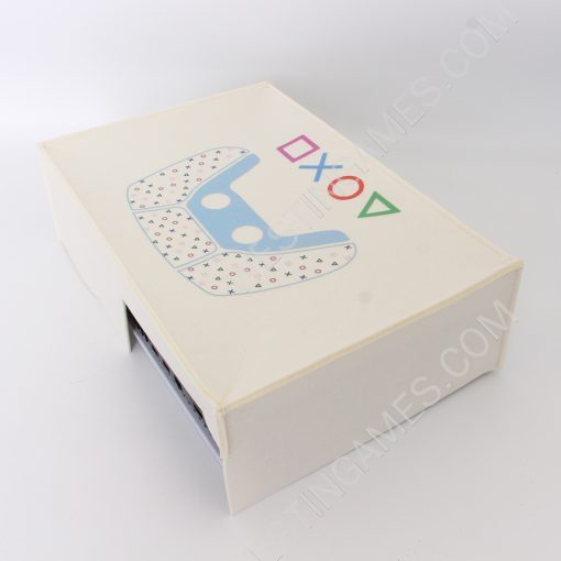 Horizontal White Protective Dust Prevent Cover Sleeve for PS5 Console - PS Logo - Image 6