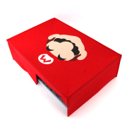 Horizontal Red Protective Dust Prevent Cover Sleeve for PS5 Console - Mario 06