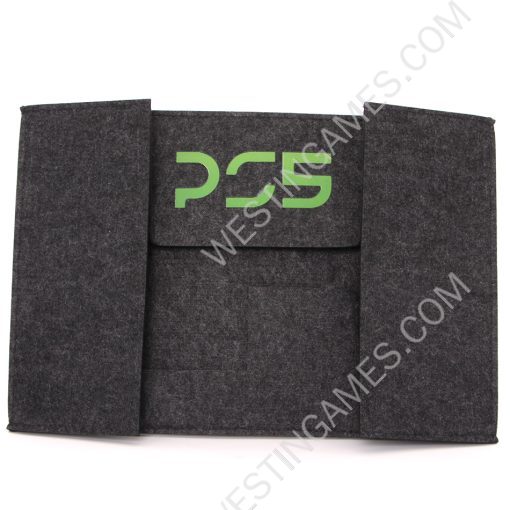 Horizontal Black Protective Dust Prevent Cover Sleeve for PS5 Console - PS Logo - Image 2