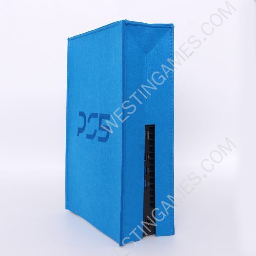 Blue Protective Dust Prevent Cover Sleeve for PS5 Slim Console - PS Logo - Image 6