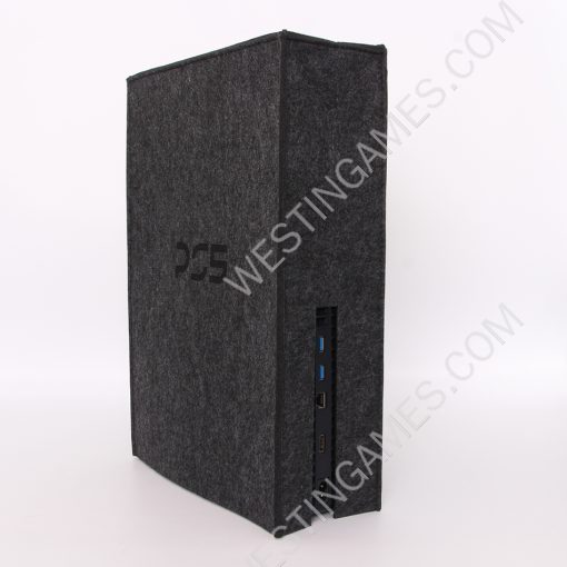 Black Protective Dust Prevent Cover Sleeve for PS5 Console - PS Logo - Image 6