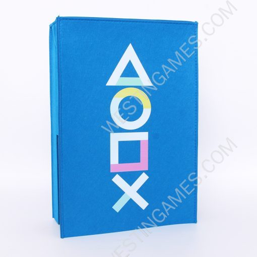 Blue Protective Dust Prevent Cover Sleeve for PS5 Console - PS Logo - Image 3