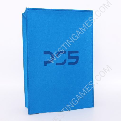 Blue Protective Dust Prevent Cover Sleeve for PS5 Console - PS Logo - Image 4