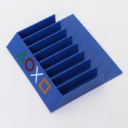 8in1 8 CD Game Disc Storage Seat Stand for PS4/PS5 Blue PS Logo