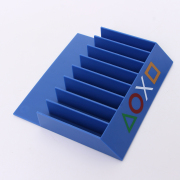 8in1 8 CD Game Disc Storage Seat Stand for PS4/PS5 Blue PS Logo 02