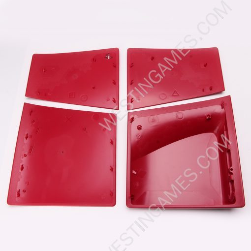 Replacement OEM Housing Case Faceplate Integrated Cover for Sony PS5 Slim HUD System - Red - Image 2