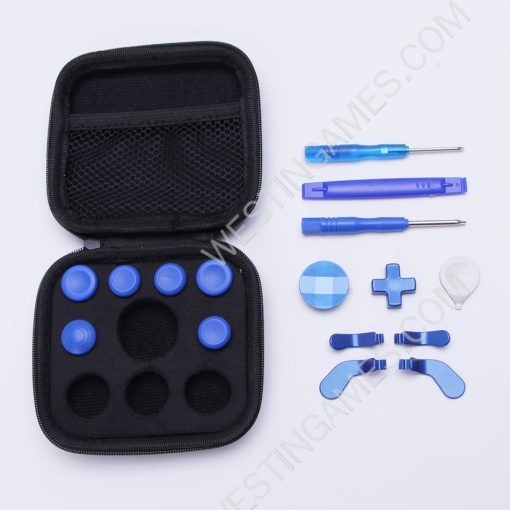 New 12Pcs Swap Thumbsticks Grips Metal Magnetic Stick Set for XBOX ONE Elite 2 Controller Full Blue