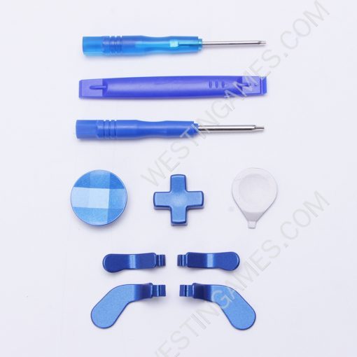 New 12Pcs Swap Thumbsticks Grips Metal Magnetic Stick Set for XBOX ONE Elite 2 Controller Full Blue - Image 2