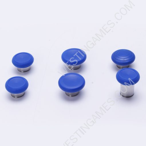 New 12Pcs Swap Thumbsticks Grips Metal Magnetic Stick Set for XBOX ONE Elite 2 Controller Full Blue - Image 5