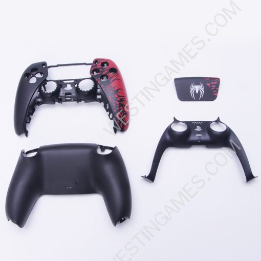 Replacement Top and Bottom Housing Shell Case for PS5 Dualsence 5 Controller - Spider Man - Image 2