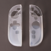 Soft TPU with Handle Grip Case and Ergonomic Shock-Absorption Cover for switch 2 - Clear 06