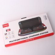 RGB Lights Multi-Charging Dock with 4 Joypad Charger and12 Game Card Slots PG-SW2210 for Switch 2
