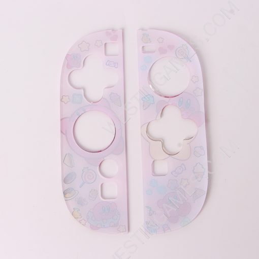 Gamepad Skin Shell Protective Transparent Split PC Case Cover for NS Switch 2 Joycon - Kirby - Image 5
