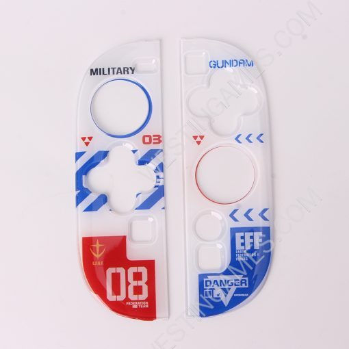 Gamepad Skin Shell Protective Transparent Split PC Case Cover for NS Switch 2 Joycon - Gundam - Image 4