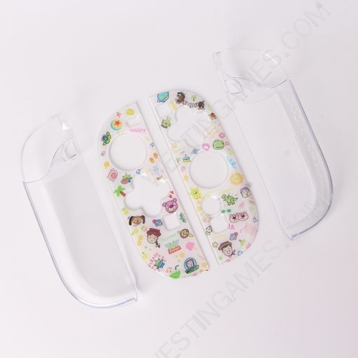 Gamepad Skin Shell Protective Transparent Split PC Case Cover for NS Switch 2 Joycon - Cartoon Story - Image 2