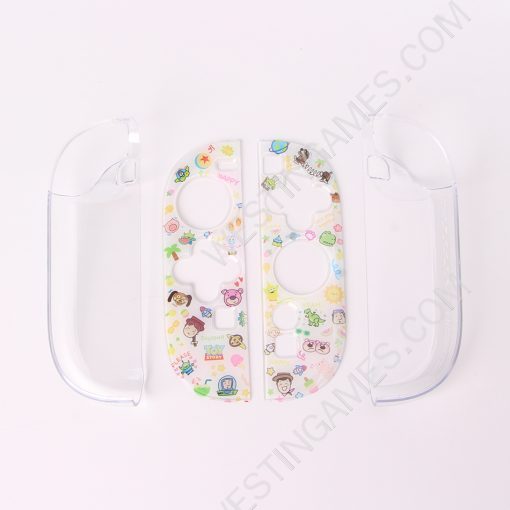 Gamepad Skin Shell Protective Transparent Split PC Case Cover for NS Switch 2 Joycon - Cartoon Story - Image 3