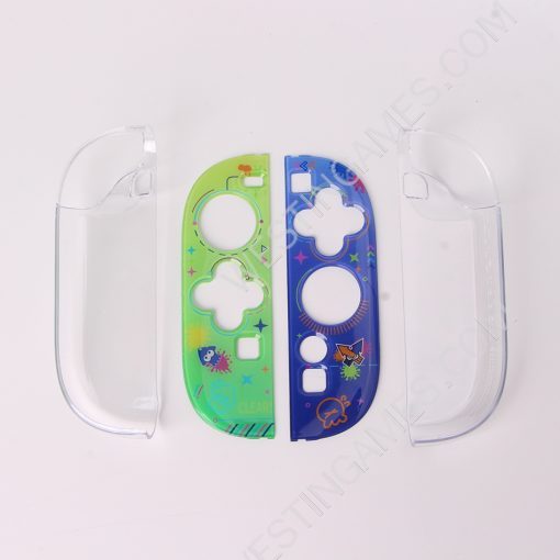 Gamepad Skin Shell Protective Transparent Split PC Case Cover for NS Switch 2 Joycon - Splatoon - Image 3