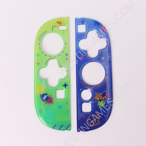 Gamepad Skin Shell Protective Transparent Split PC Case Cover for NS Switch 2 Joycon - Splatoon - Image 4