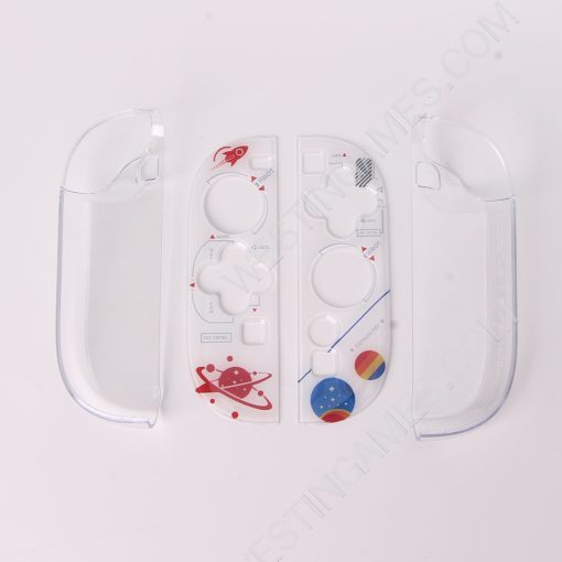 Gamepad Skin Shell Protective Transparent Split PC Case Cover for NS Switch 2 Joycon - Starry Sky - Image 3